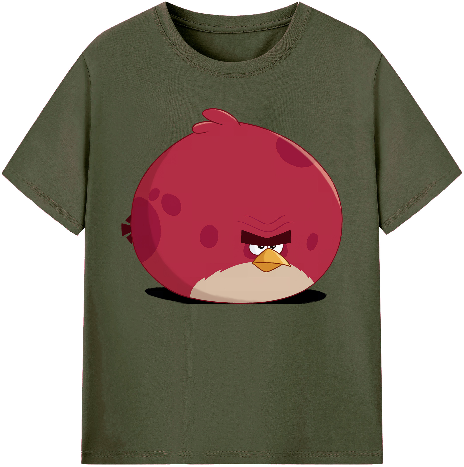 （画像用） Angry Birds アングリーバード 綿100％ メンズ半袖Tシャツ｜肌触りやわらか＆通気性